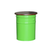 storage drum stool green
